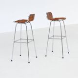 Ensemble de six tabourets de bar Charlotte Perriand, Station de ski des Arcs, France, 1960