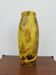 Grand vase jaune marmoréen Art Déco