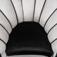 Fauteuil en velours gris 50