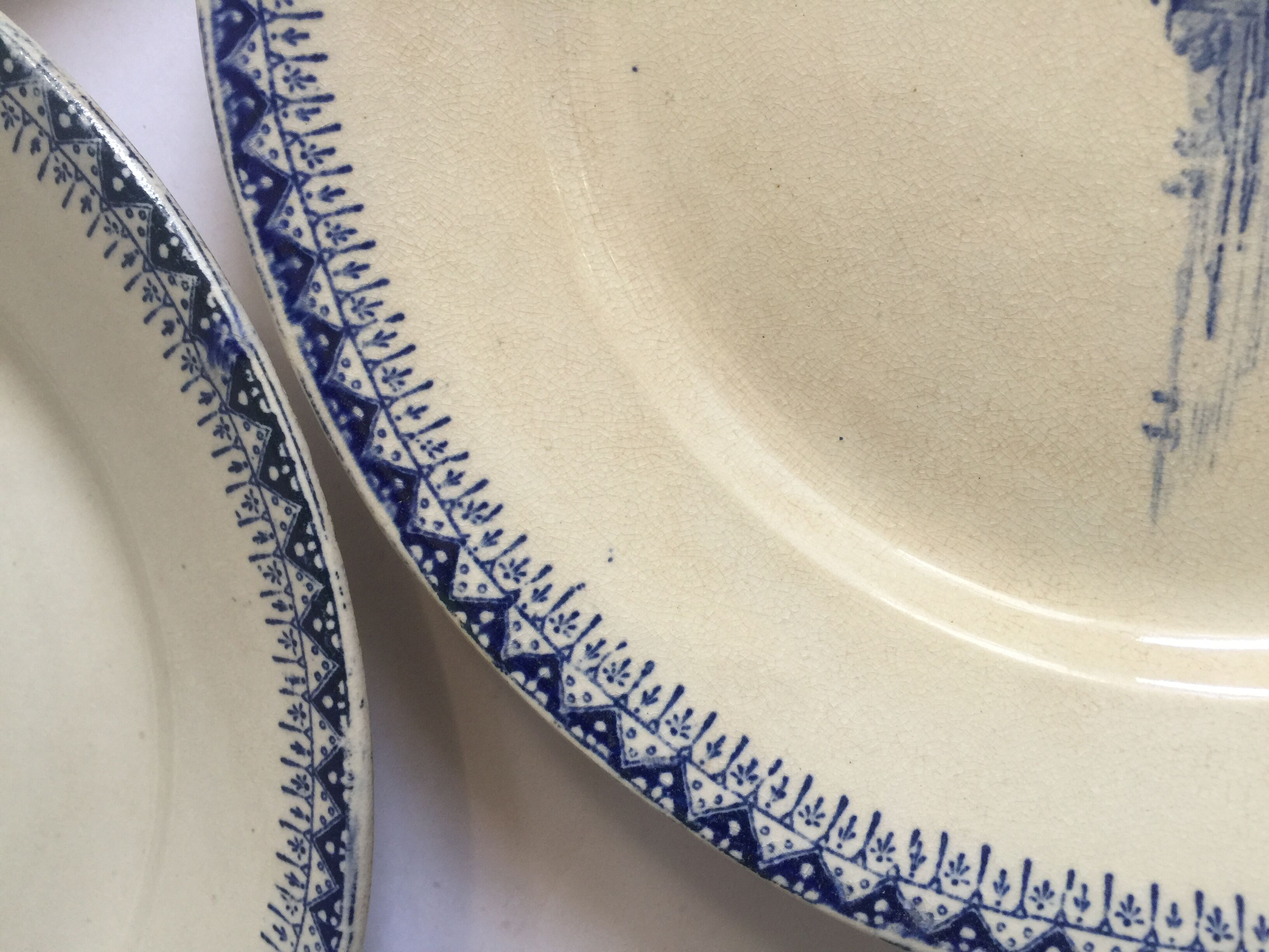 Lot of 3 plates Luneville