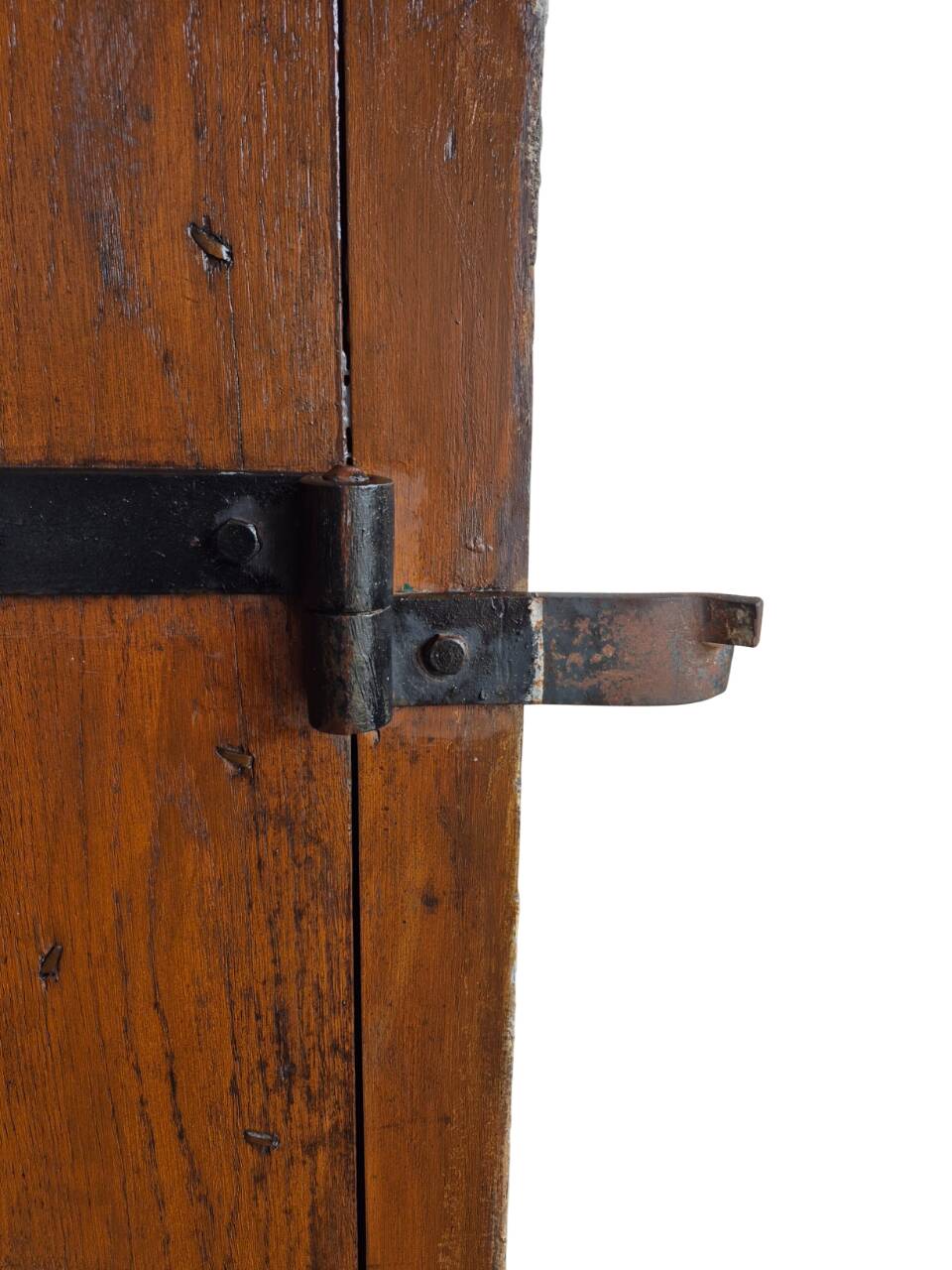 hand-forged studded castle doors + frame from the 1800s/1900s