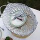 Ensemble table de ferme  blanche et quatre chaises