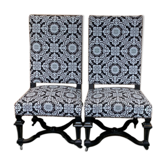 Set two Napoleon III chairs
