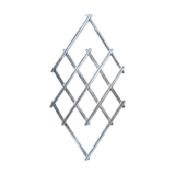 Stretchy flat rest in vintage silver metal