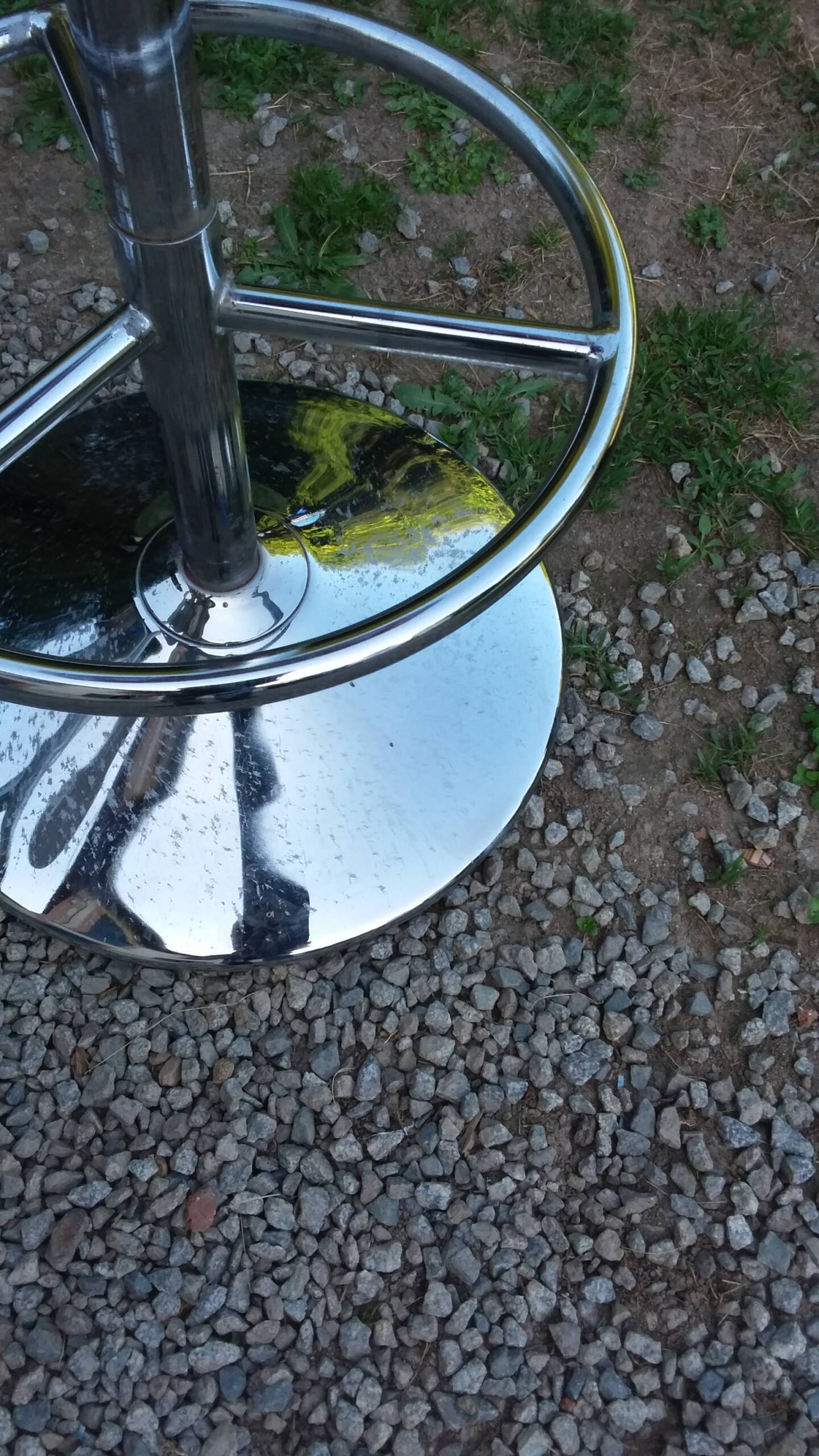 Pair of Etienne Fermigier designer stools, Mirima mower model, publisher