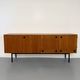 Vintage teak enfilade attributed to Gérard Guermonprez, 1960s design.