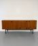 Vintage teak enfilade attributed to Gérard Guermonprez, 1960s design.