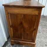 Low sideboard in solid walnut, late 19th century Louis Philippe.