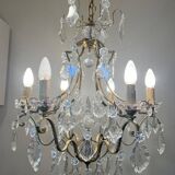 Louis XV style chandelier with pendants