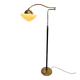 Art Deco brass floor lamp with adjustable height