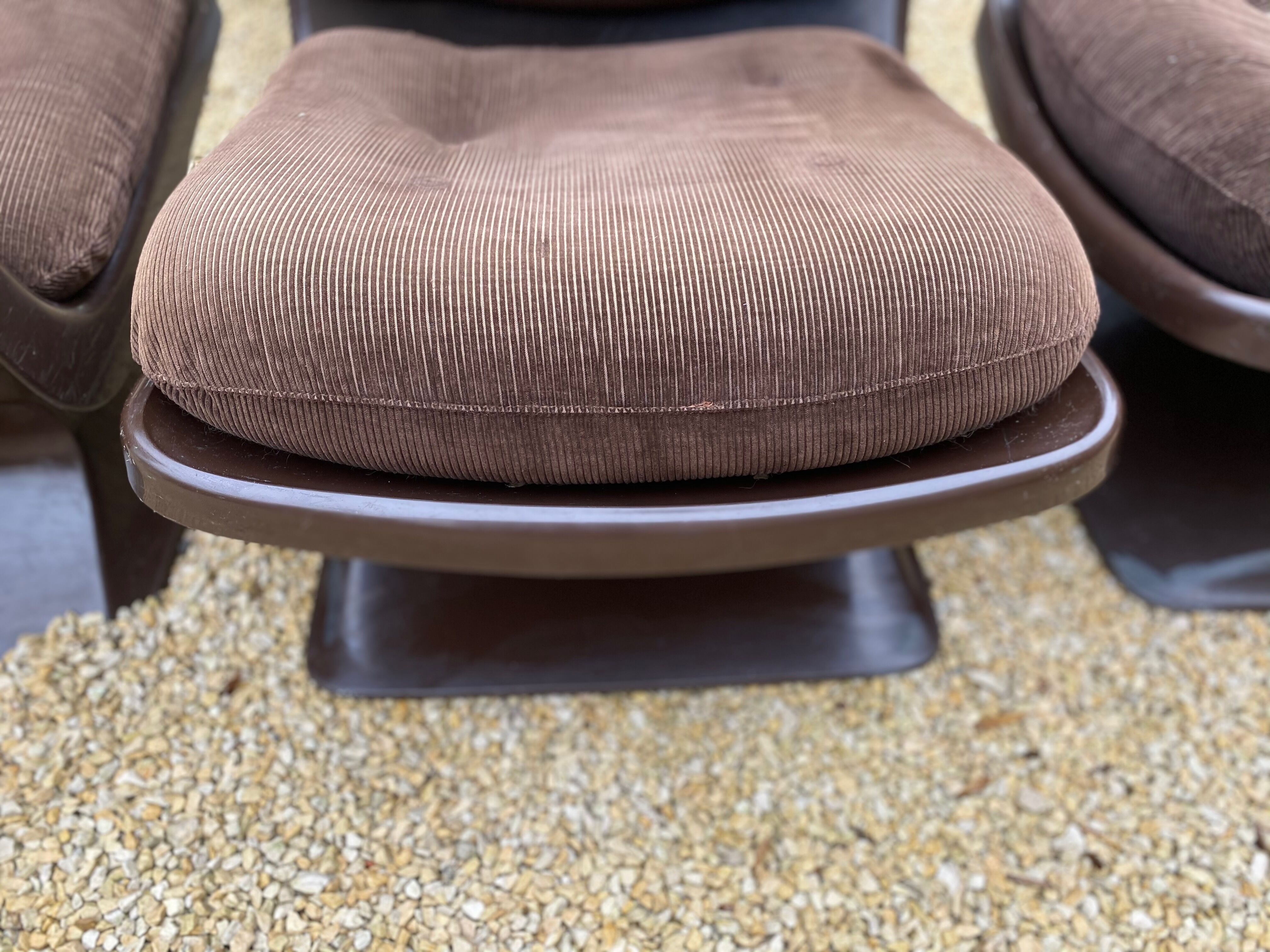 Set of 3 Albert Jacob easy chairs for Grosfillex 1970