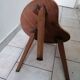 Coffee table bean tripod feet compas Scandinavian vintage design 50 60 s