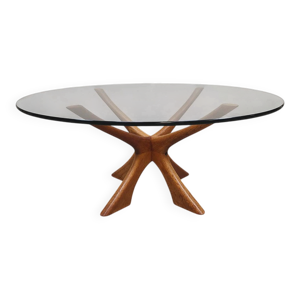 Table basse ronde vintage