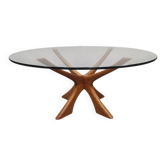 Vintage 'T118' round coffee table Illum Wikkelsø for Niels Eilersen