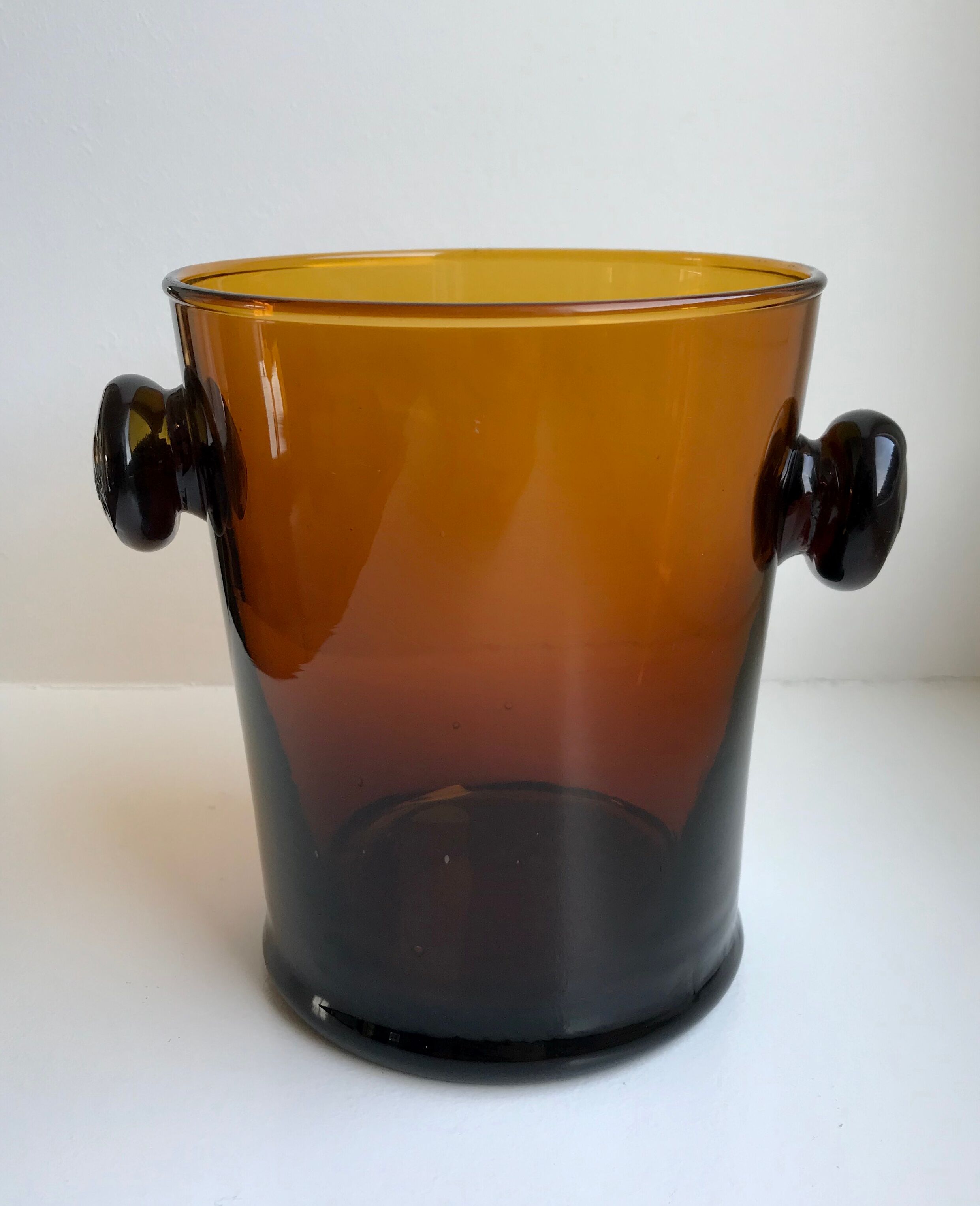 Amber ice bucket 60s-70s