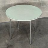 Round water green formica table 1960