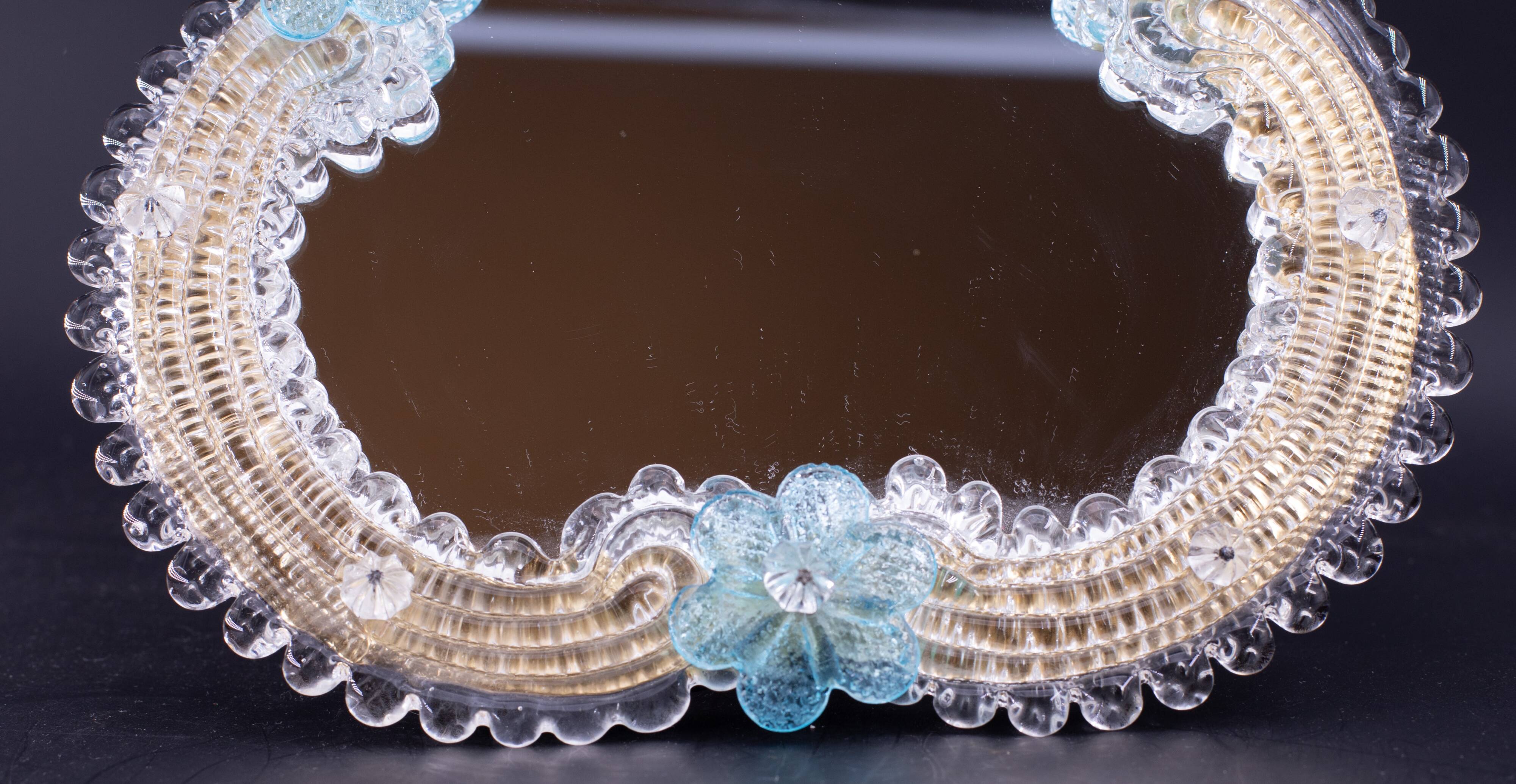 Classic Vintage Venetian Murano Glass Mirror, 1970s