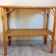 Rattan console / vintage 60s-70s