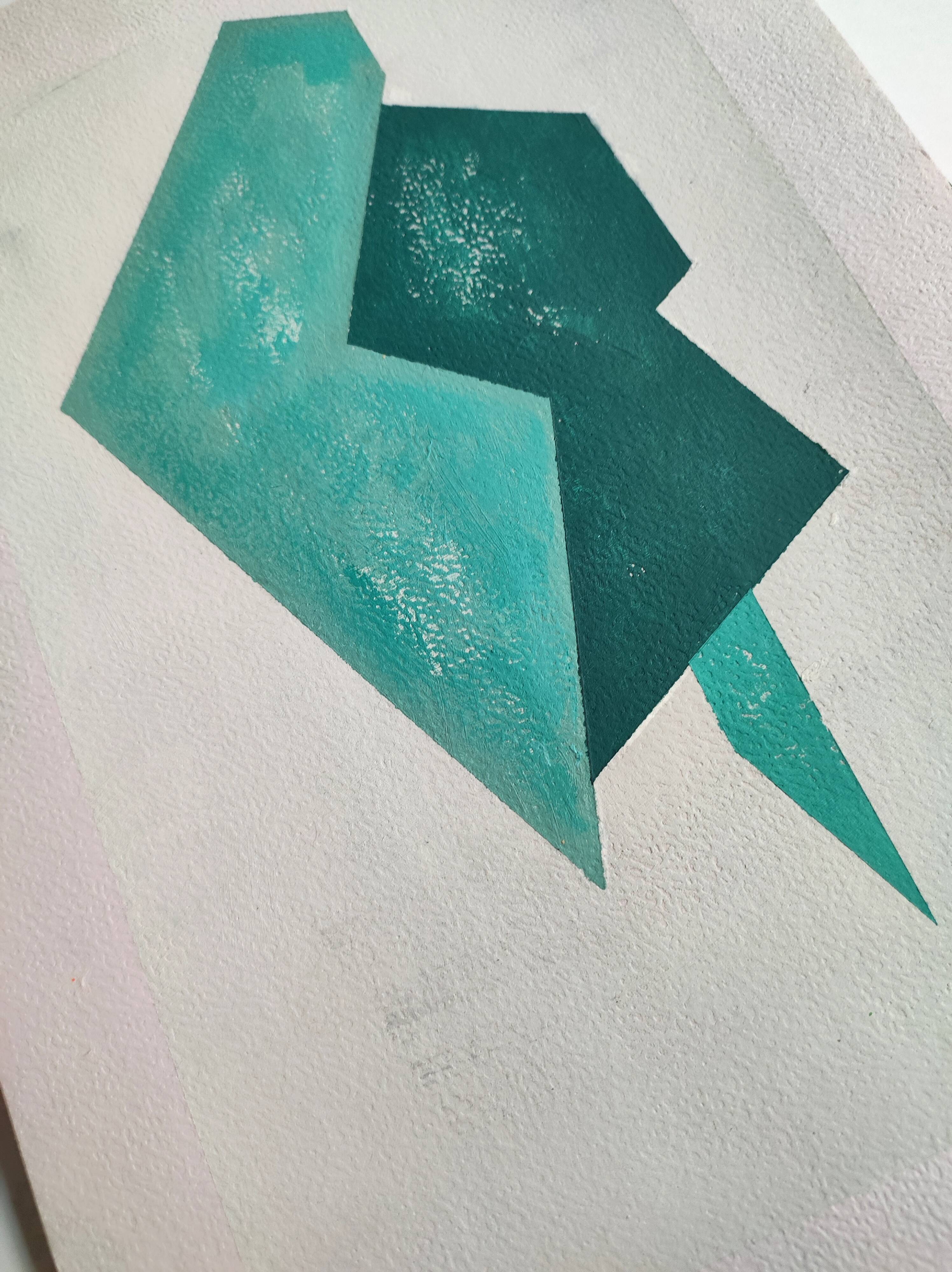 Original minimalist geometric painting