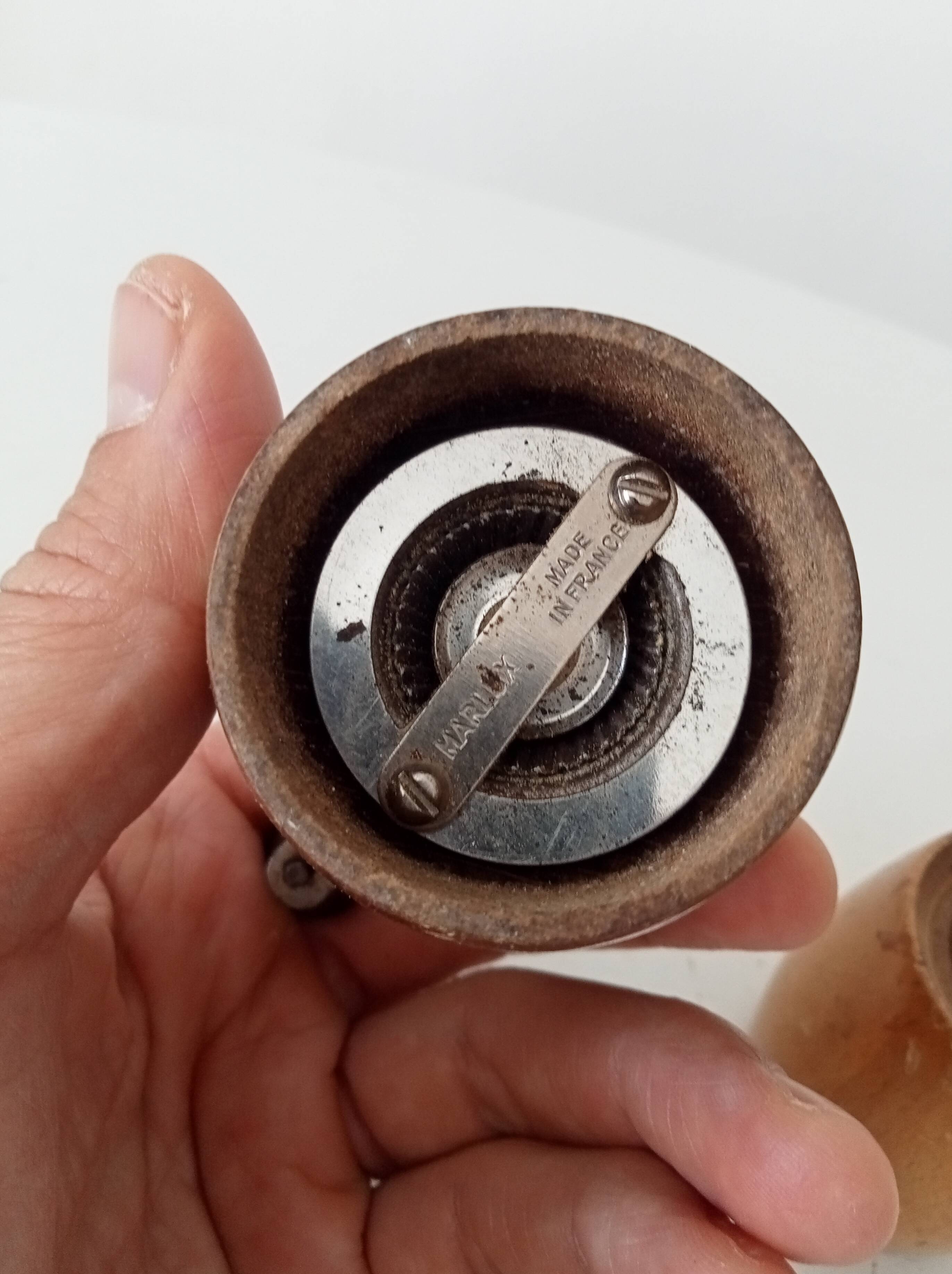 Vintage Marlux pepper mill pair for decoration.