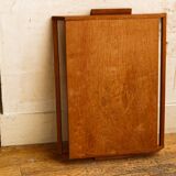 Art deco tray in solid teak