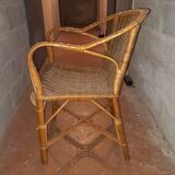Rattan armchair