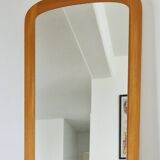 Scandinavian vintage wooden mirror