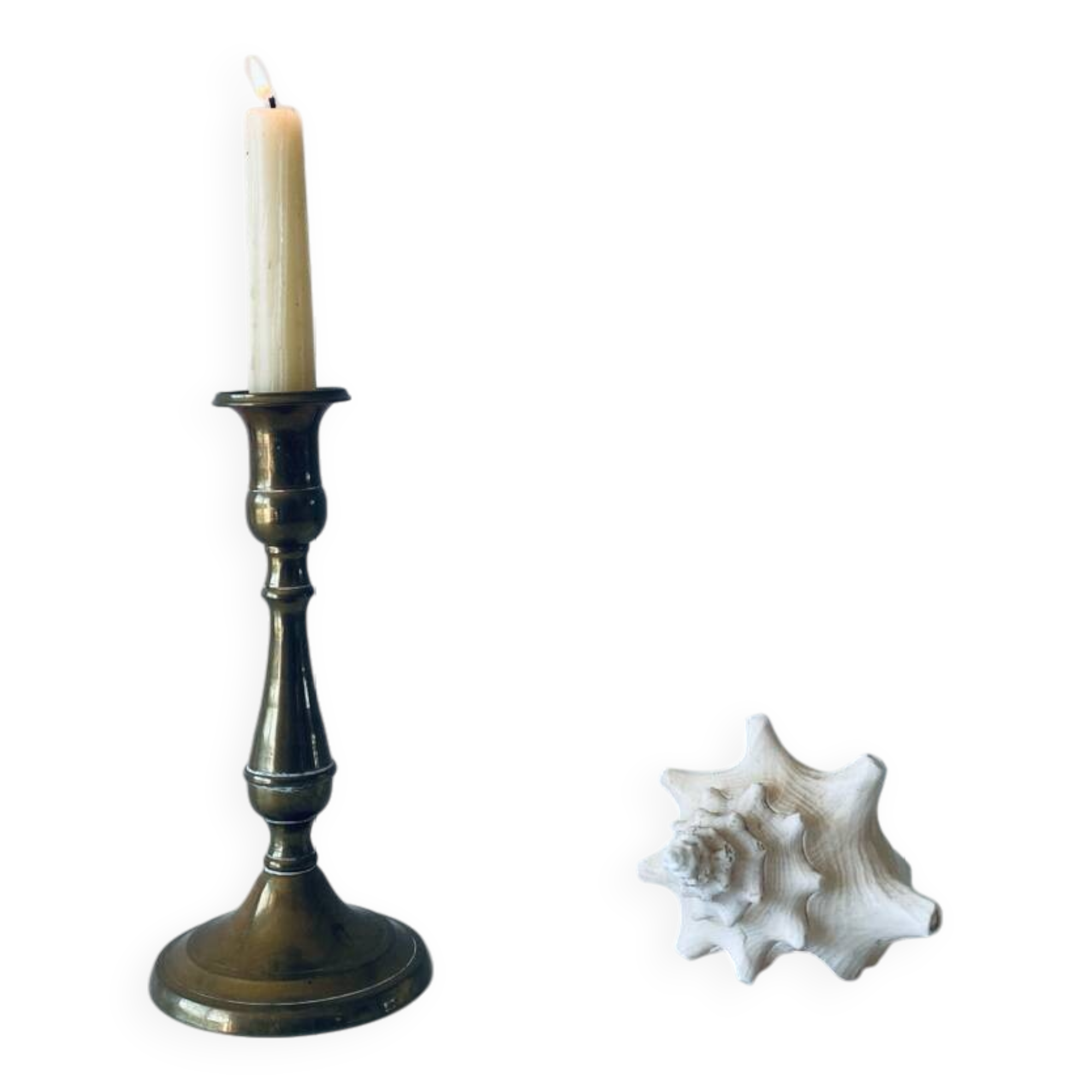 Classic brass candle holder