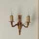 Vintage wall sconce in gilded brass, Empire style.