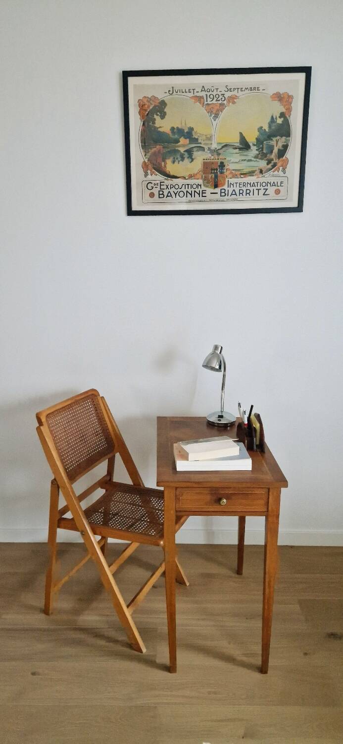 Cannage folding chair 1970