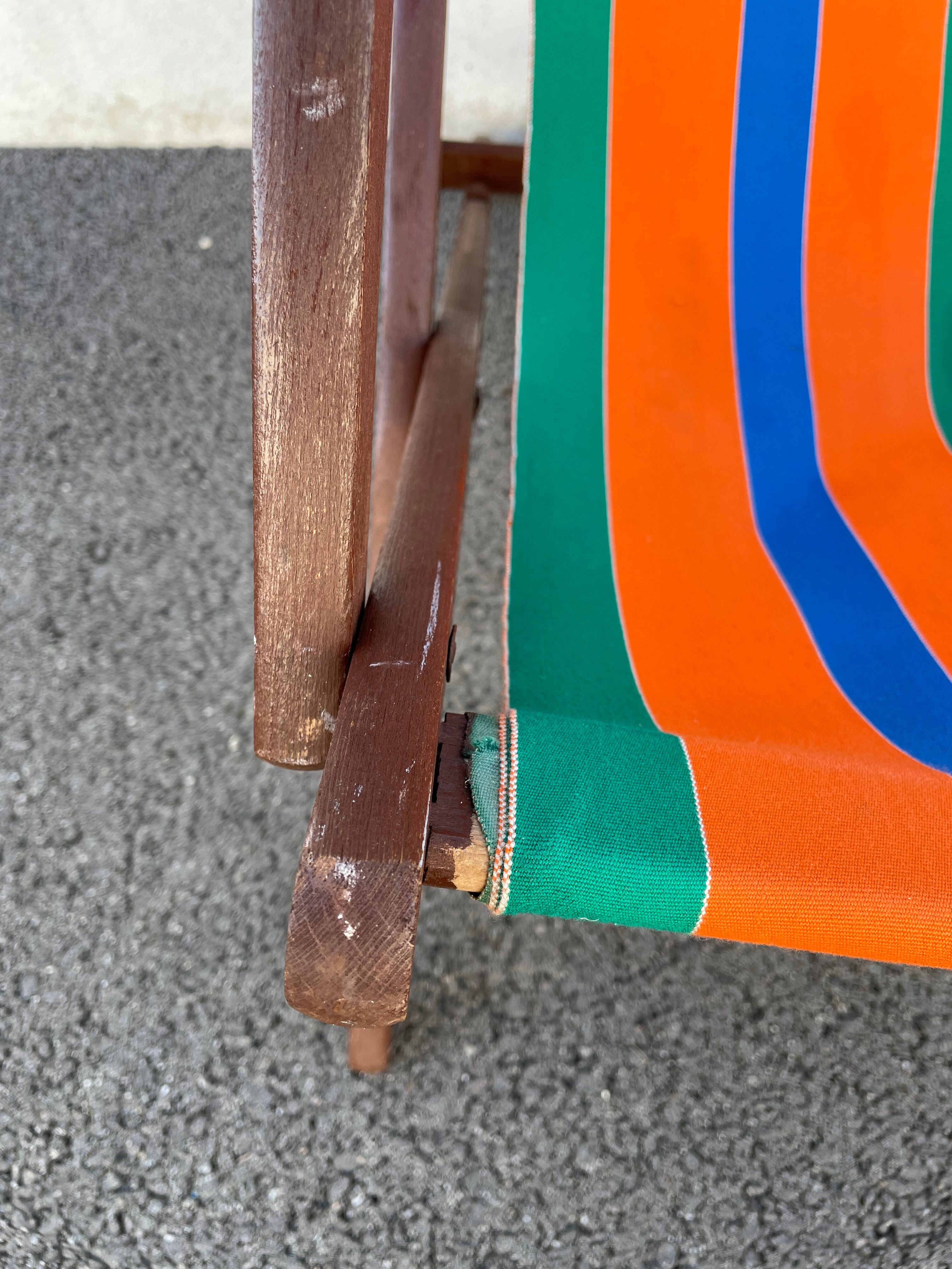Chilean vintage deckchair