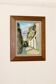 Swedish oil painting on panel "Morcote" – vintage and framed