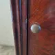 Louis Philippe XIX mahogany veneer and marble bedside table