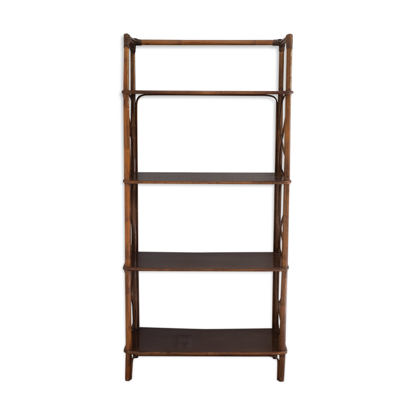 Rattan shelf