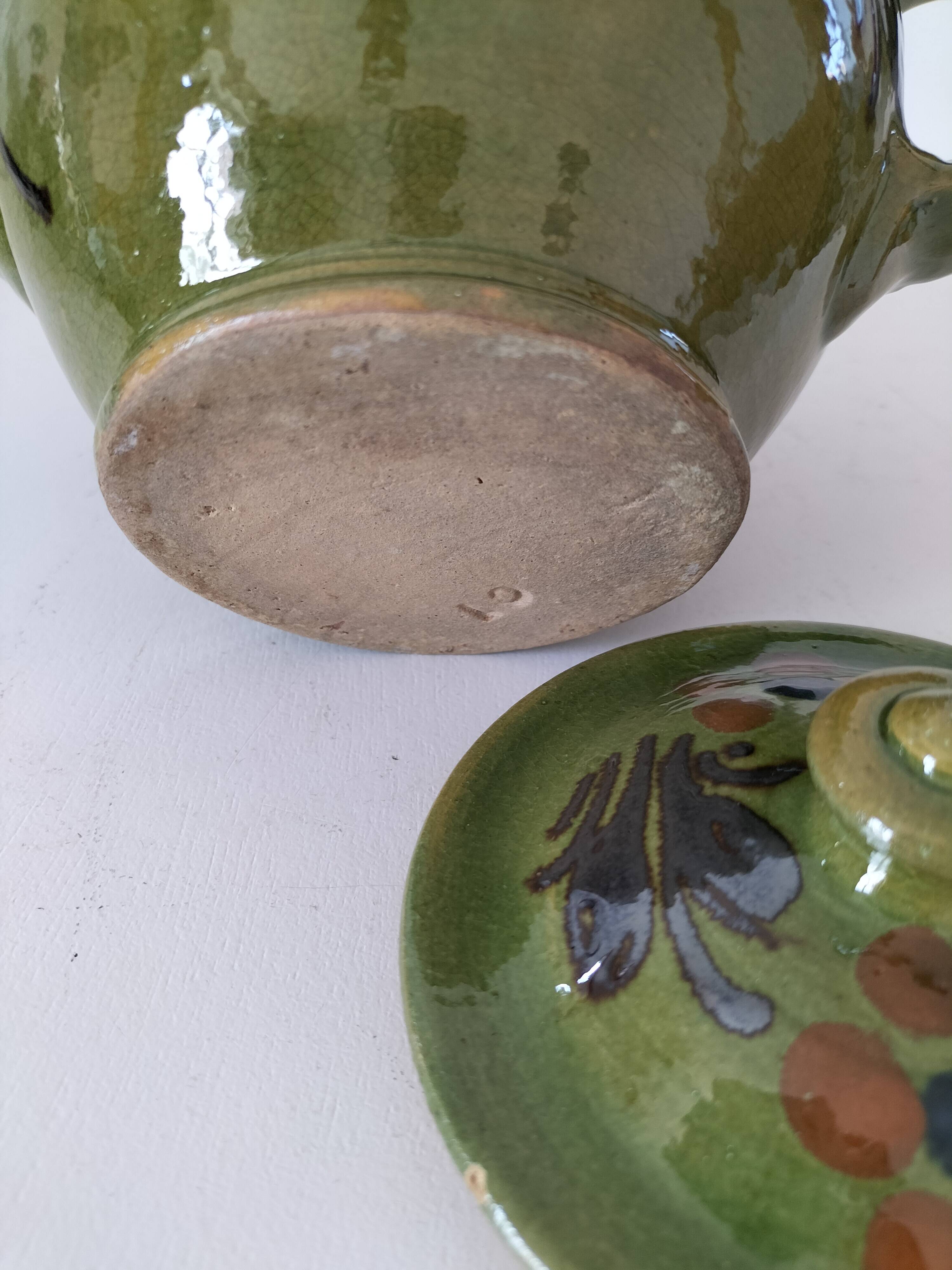 Vintage glazed stoneware jug