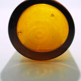 Scandinavian yellow glass pitcher