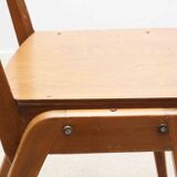 Scandinavian style oak bistro chair