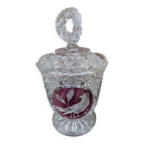 Bonbonnière en Cristal Allemand Hofbauer – Collection ''Byrdes'' (The Ru
