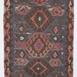 Blue & Brown Vintage Kilim Rug 158x275Cm SK 35367