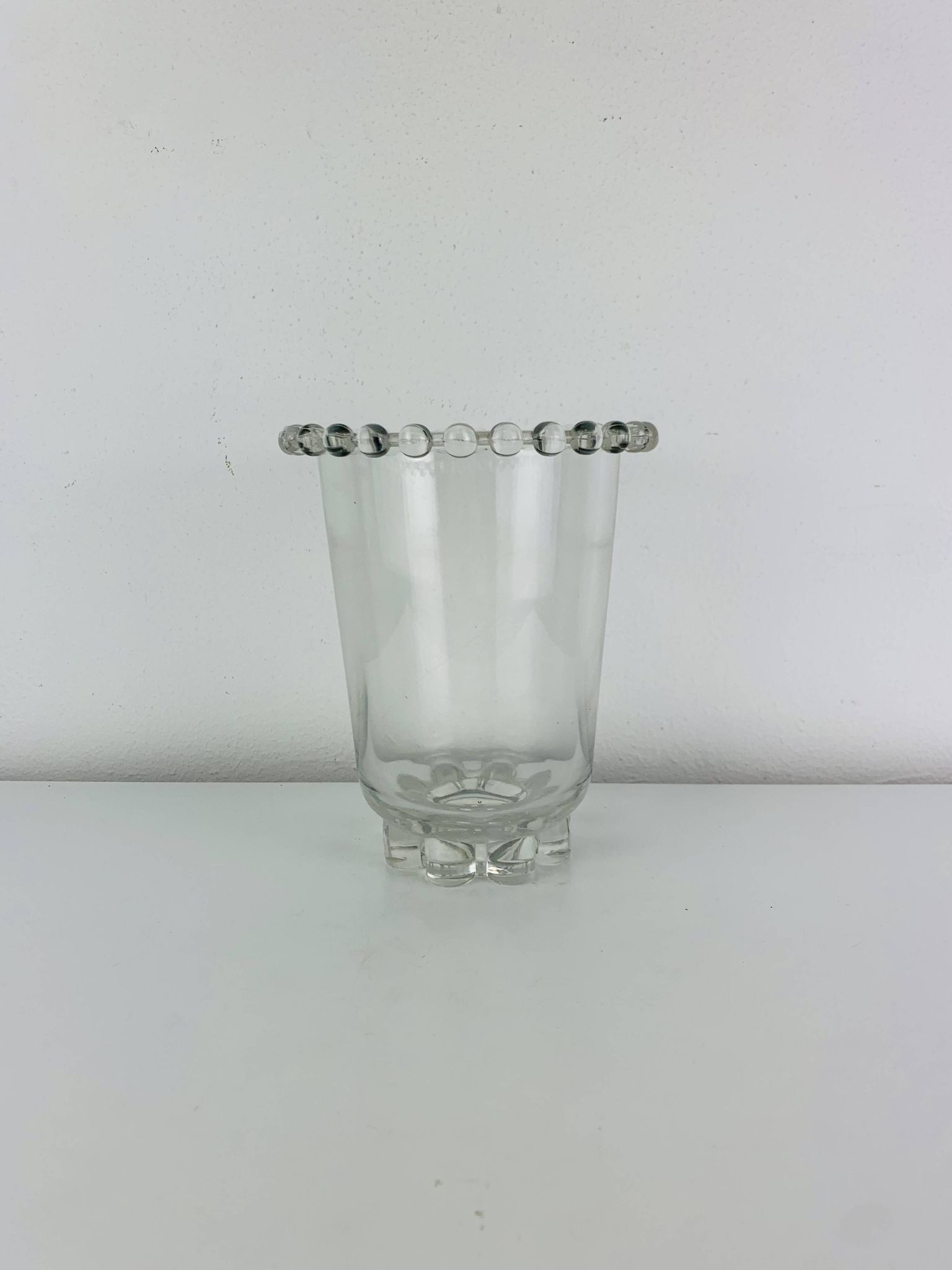 Art Deco glass vase by Rudolf Schrotter