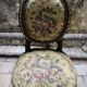 pretty pair of Louis XVI style chairs, in carved and gilded wood