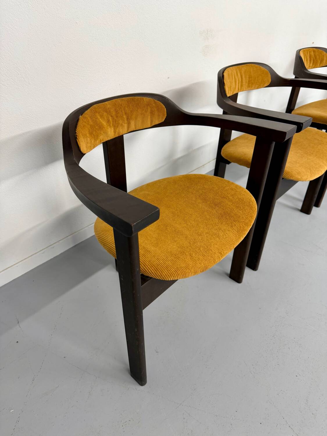 4 chairs model Expo 68 designed by Robert Haussmann, 1960s vintage.