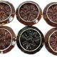 Lot six oyster plates /slip/faience