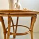 Tripod coffee table made of bamboo / rattan, 1960s - 70s