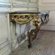 Transitional console in carved and gilded wood, France, 18th century