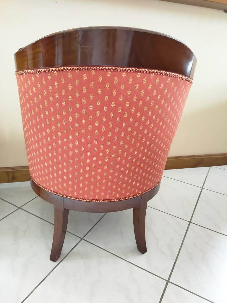 Mahogany armchair in First Empire style