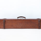 Valise vintage valise cuir étui fusil