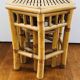 Two rattan side tables