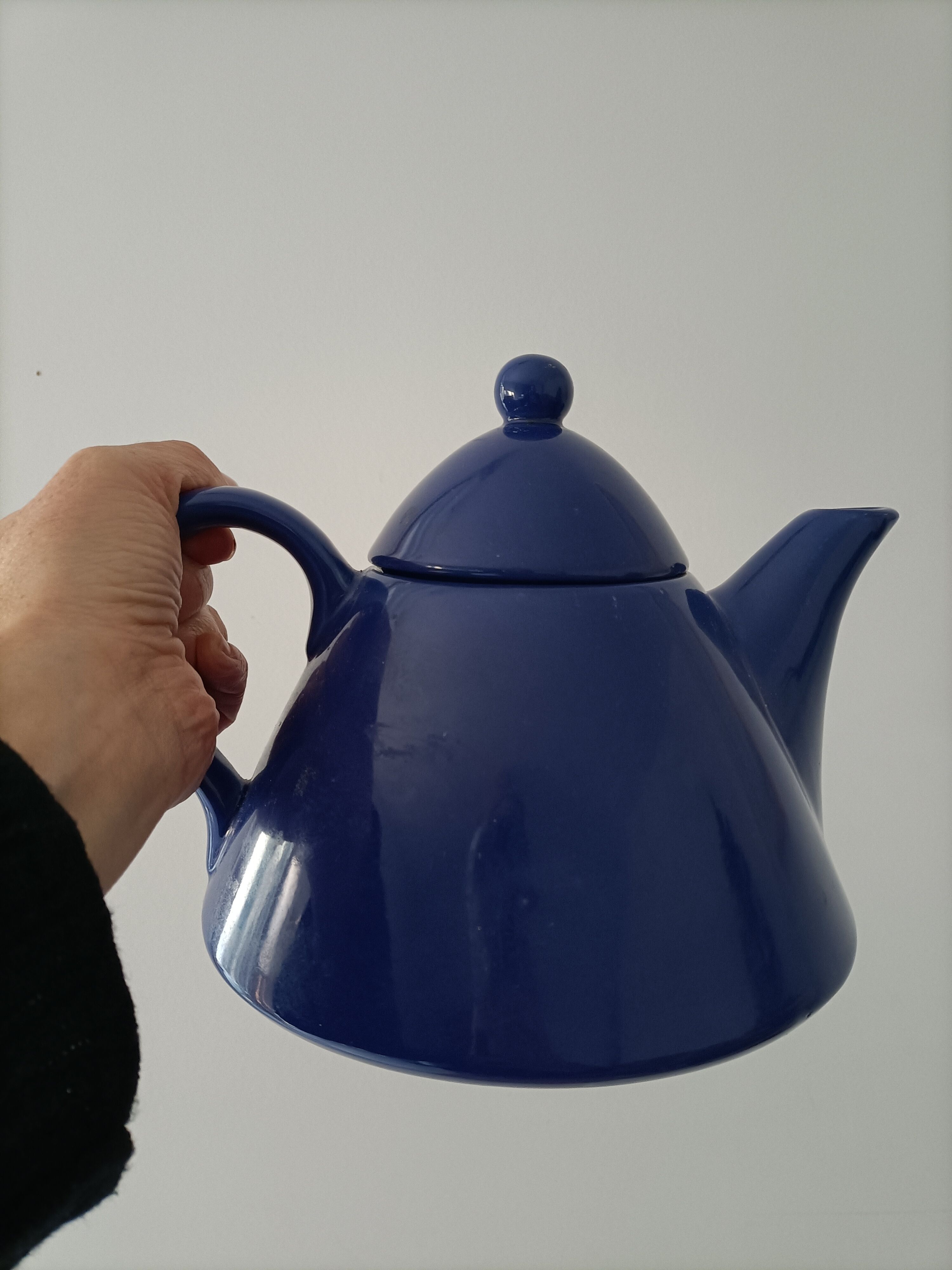 Contemporary blue teapot France