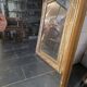 Trumeau art déco doré, miroir biseauté